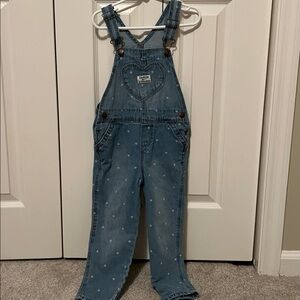 OshKosh B'gosh Denim Overalls with Heart Pattern
